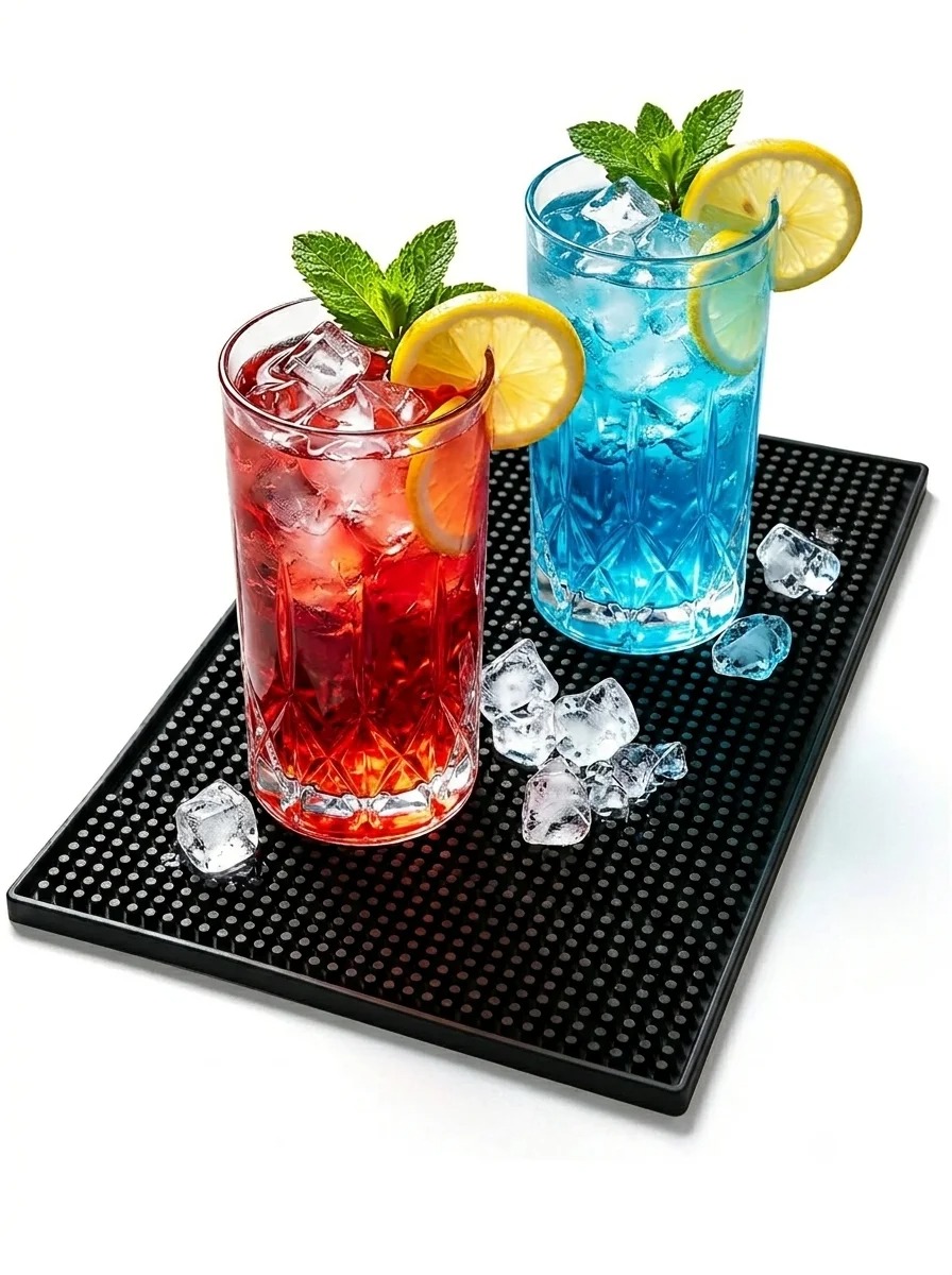Rubber Bar Mat Non Slip Cocktail Spill Mat for Coffee Bar