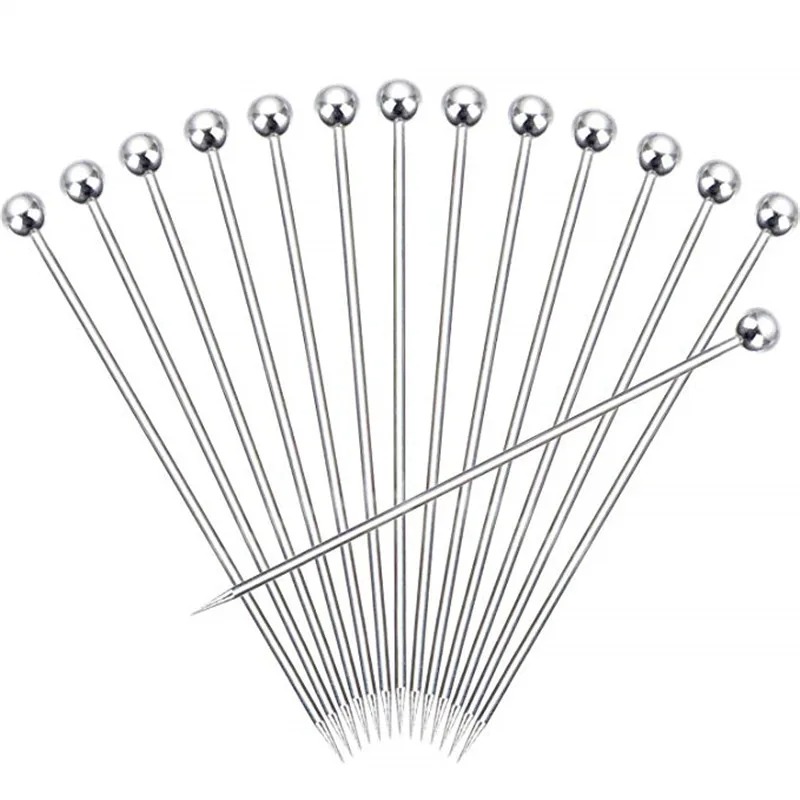 Stainless Steel Cocktail Picks for Martinis and Fruit Garnishes