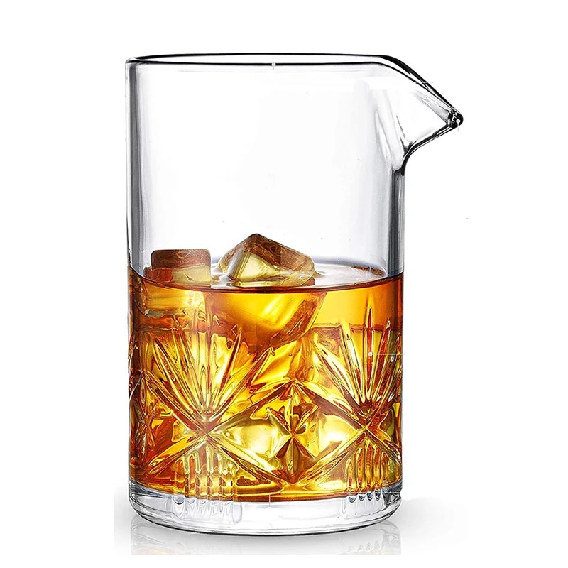 Professional Cocktail Mixing Glass 550ml Weighted Bottom - Image 4