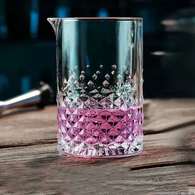 Professional Crystal Glass Cocktail Shaker Mixing Cup - Image 12