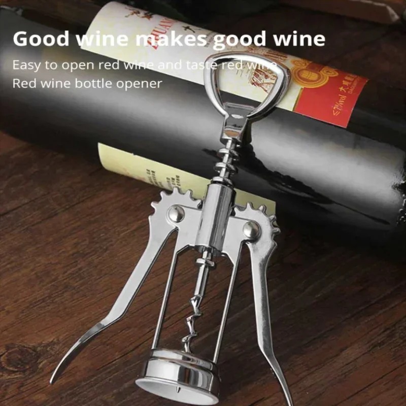 Multifunctional Stainless Steel Wine Bottle Opener Corkscrew - Image 3