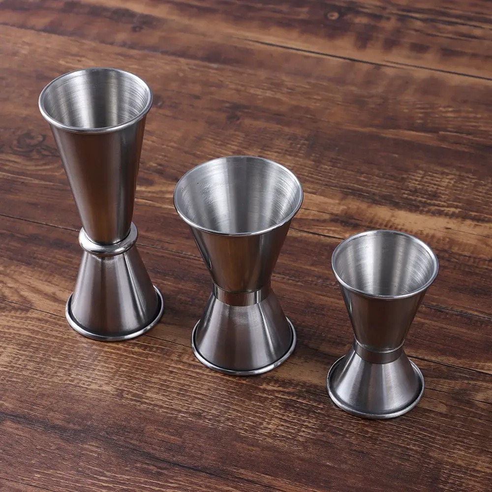 Stainless Steel Cocktail Jigger Dual Shot Spirit Measure Cup - Image 4