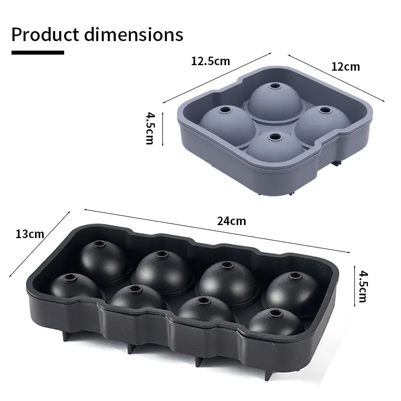 Leak Free Round Whiskey Ice Mold, Easy Fill Ice Ball Maker - Image 4