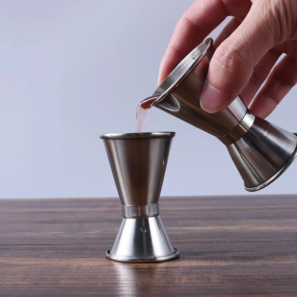 Stainless Steel Cocktail Jigger Dual Shot Spirit Measure Cup - Image 2