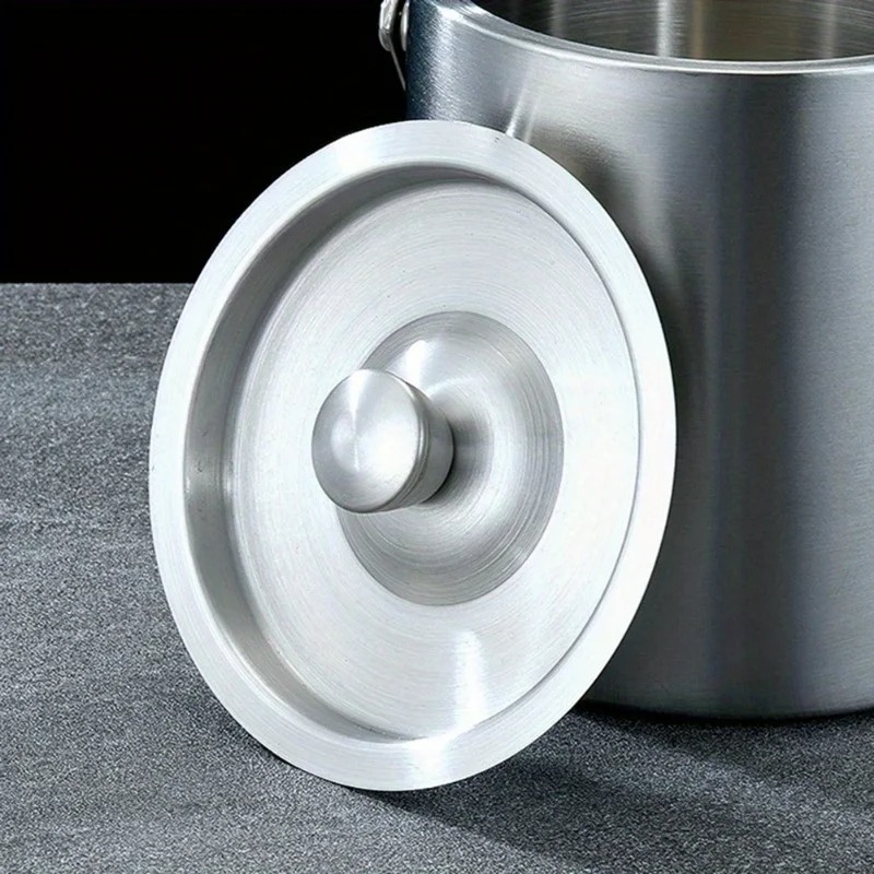 Stainless Steel Insulated Ice Bucket for Wine Beer Champagne - Image 4