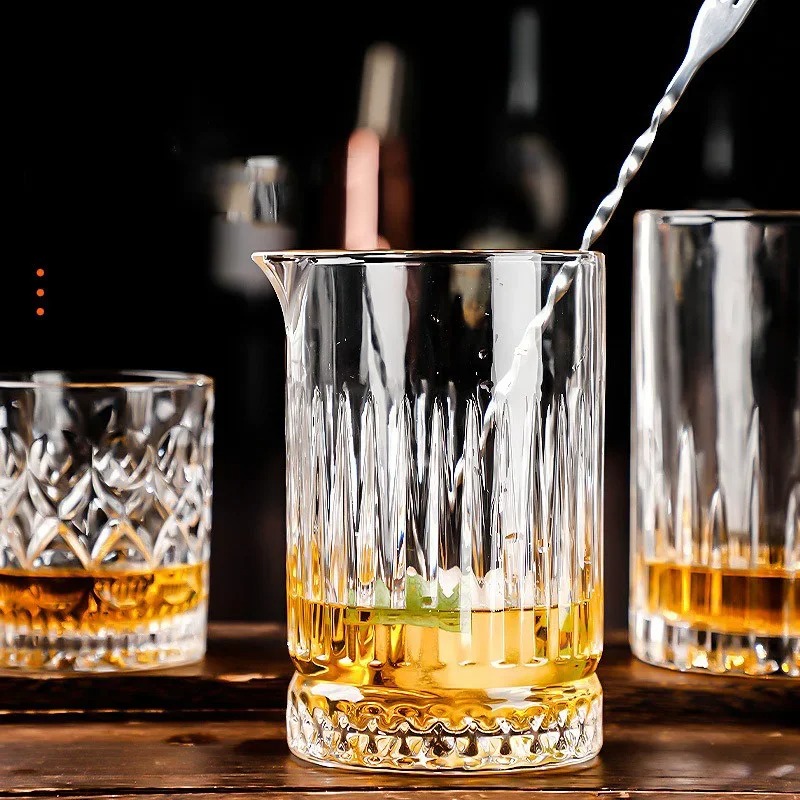 Professional Crystal Glass Cocktail Shaker Mixing Cup - Image 7