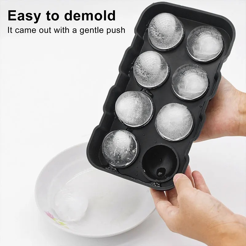 Leak Free Round Whiskey Ice Mold, Easy Fill Ice Ball Maker - Image 6