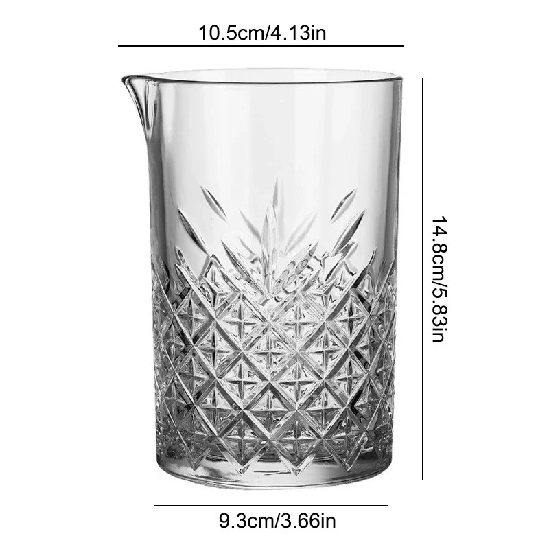 Professional Crystal Glass Cocktail Shaker Mixing Cup - Image 6