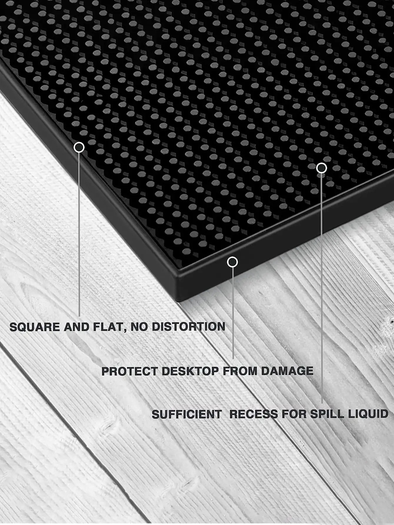 Rubber Bar Mat Non Slip Cocktail Spill Mat for Coffee Bar - Image 3