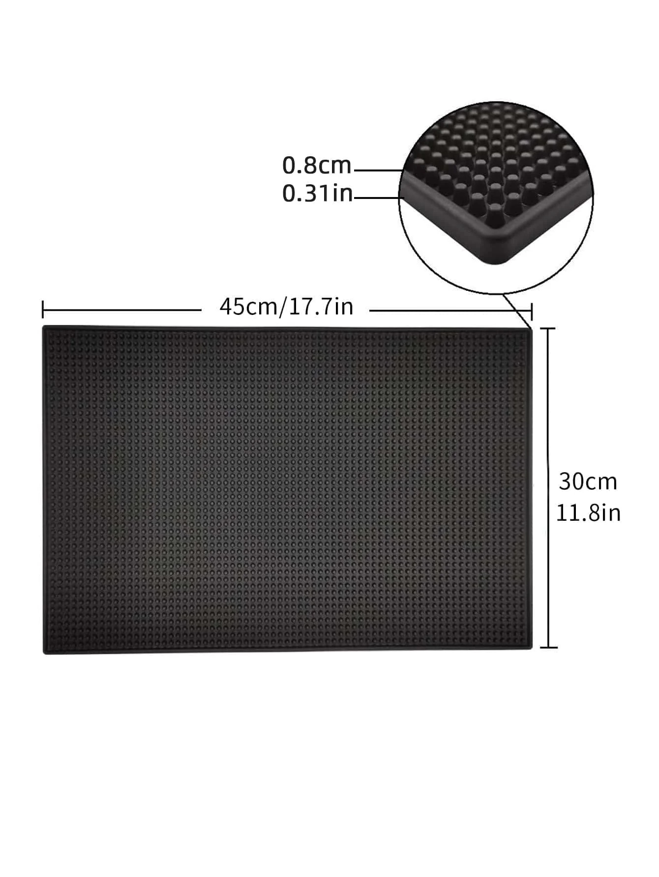 Rubber Bar Mat Non Slip Cocktail Spill Mat for Coffee Bar - Image 4
